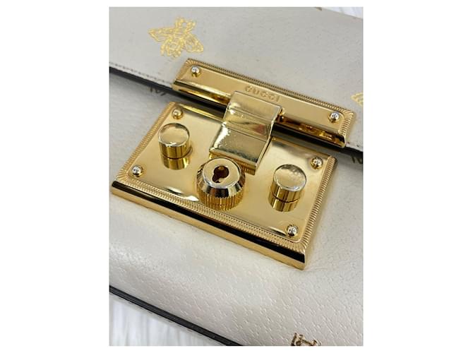 Padlock Gucci Borsa a tracolla con catena e lucchetto bianca Bianco - vista 11