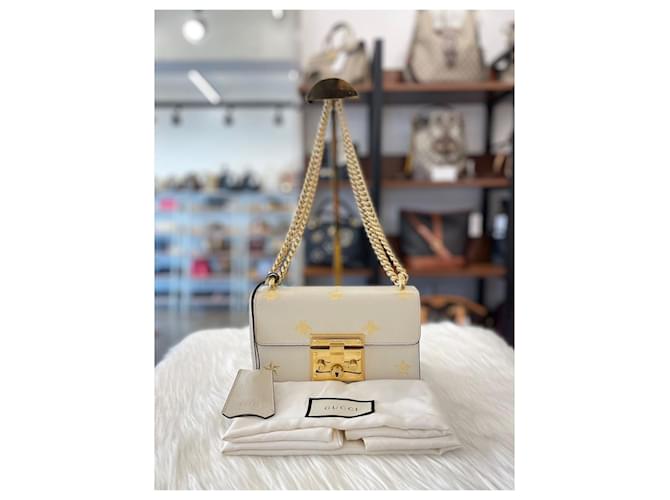 Padlock Gucci Borsa a tracolla con catena e lucchetto bianca Bianco - vista 6