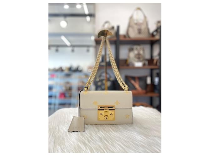 Padlock Gucci Borsa a tracolla con catena e lucchetto bianca Bianco - vista 7