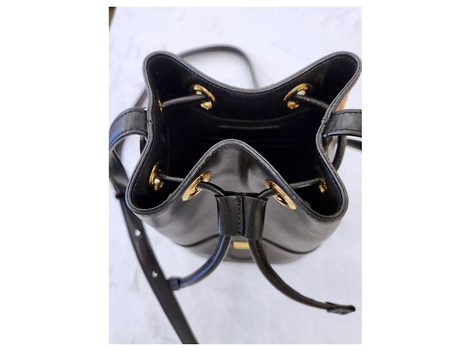 Salvatore Ferragamo Borsa a secchiello City Ferragamo Nera Nero - vista 15
