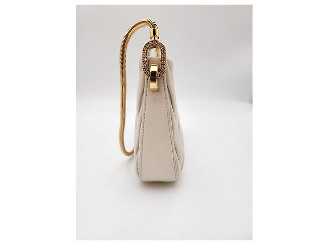 Borsa a Spalla Matelassé Miu Miu Avorio Bianco - vista 8