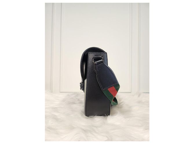 Gucci Borsa a Spalla Horsebit Nera Nero - vista 3