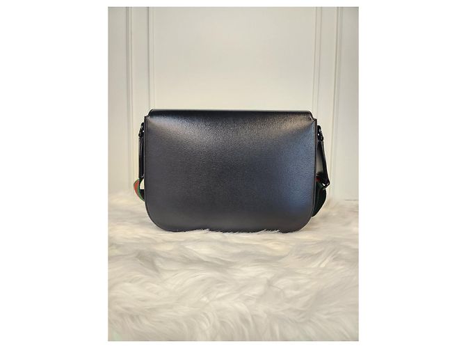 Gucci Borsa a Spalla Horsebit Nera Nero - vista 7