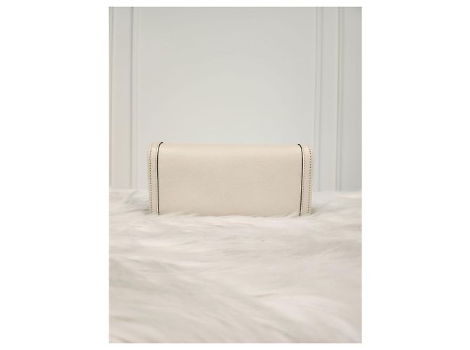 Gucci Portafoglio con catena Diana Bianco - vista 2