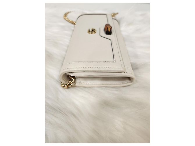 Gucci Portafoglio con catena Diana Bianco - vista 9