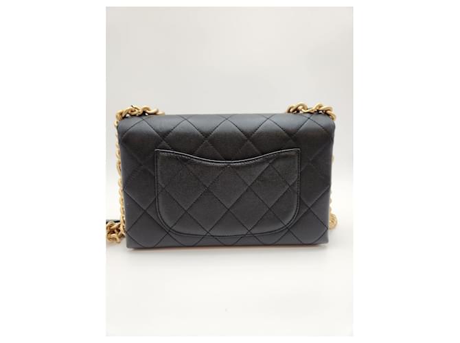 Chanel Borsa a tracolla CC Chain nera Nero - vista 2