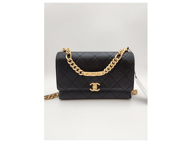 Chanel Borsa a tracolla CC Chain nera Nero - vista 6