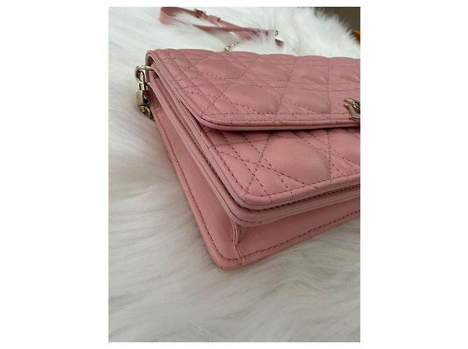 Dior Borsa Miss Top Handle Cannage Rosa - vista 11