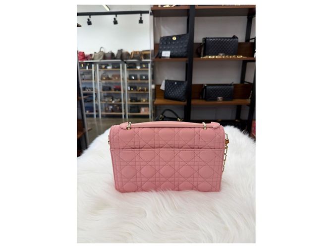 Dior Borsa Miss Top Handle Cannage Rosa - vista 3