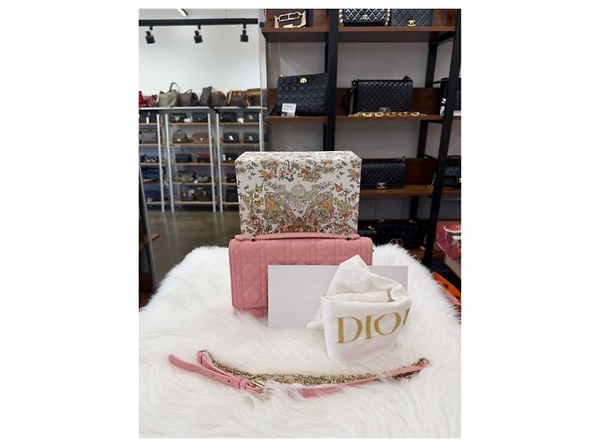 Dior Borsa Miss Top Handle Cannage Rosa - vista 4