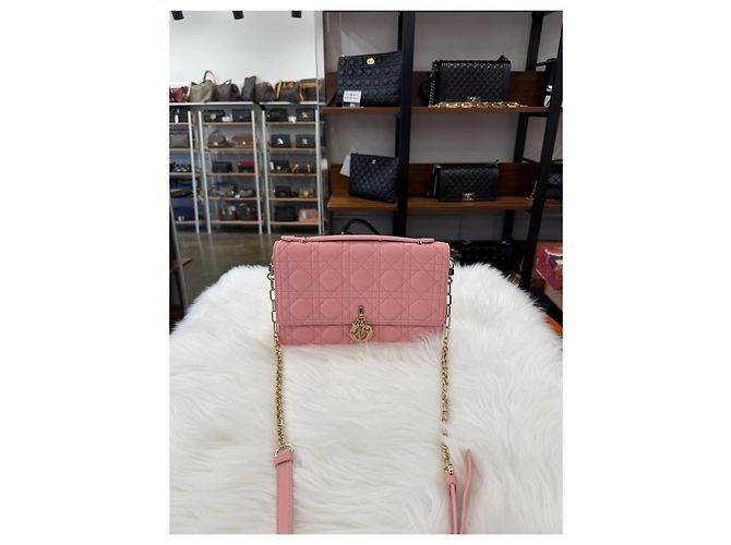 Dior Borsa Miss Top Handle Cannage Rosa - vista 5