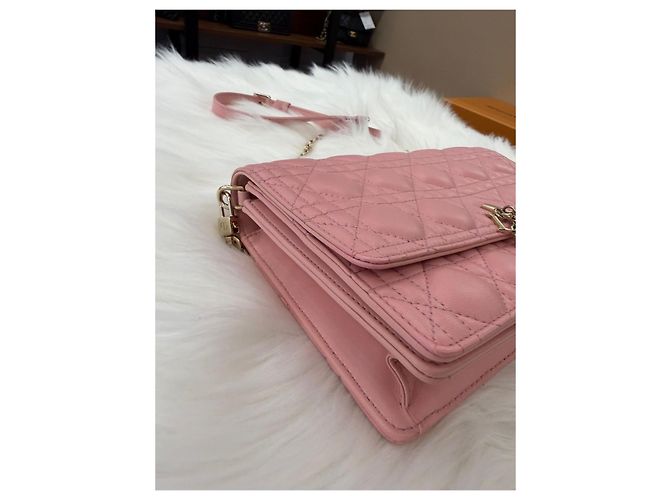 Dior Borsa Miss Top Handle Cannage Rosa - vista 8