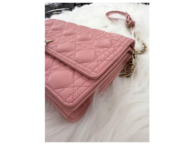 Dior Borsa Miss Top Handle Cannage Rosa - vista 9