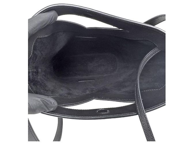 Saint Laurent Borsa a spalla nera a secchiello - vista 8