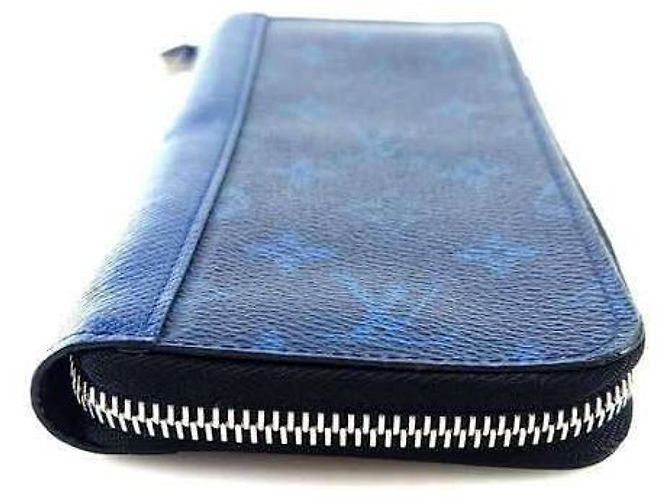 Louis Vuitton Blauer Monogramm Zippy Geldbeutel Vertikal Lang - Ansicht 4