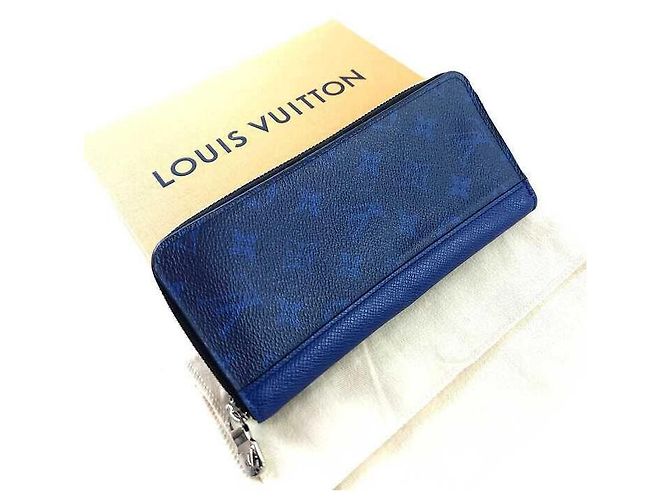 Louis Vuitton Blauer Monogramm Zippy Geldbeutel Vertikal Lang - Ansicht 6