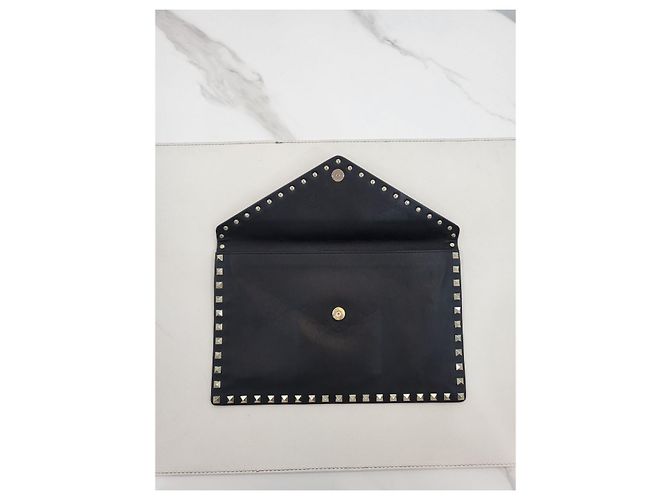 Valentino Pochette Enveloppe Rockstud Noir - vue 14