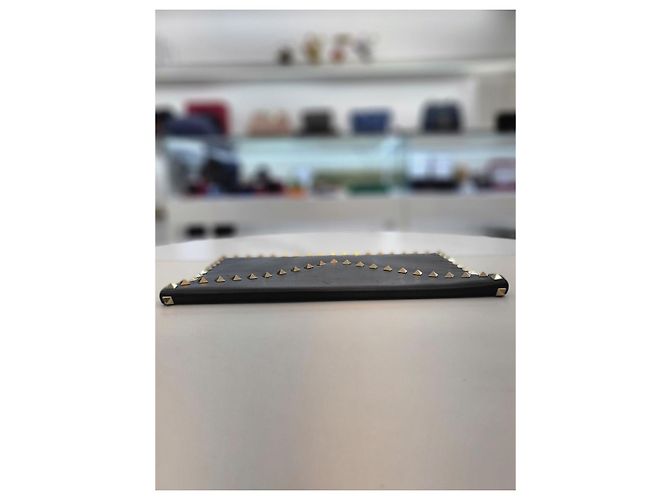 Valentino Pochette Enveloppe Rockstud Noir - vue 2