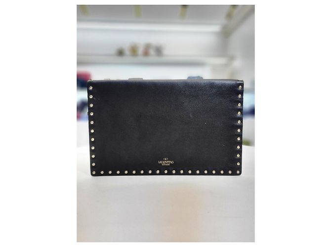 Valentino Pochette Enveloppe Rockstud Noir - vue 5