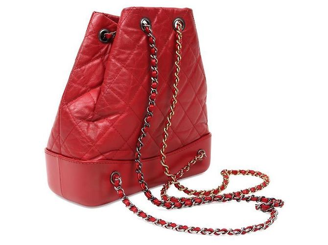 Chanel Roter Gabrielle Rucksack - Ansicht 10