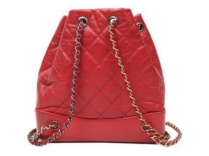 Chanel Roter Gabrielle Rucksack - Ansicht 3