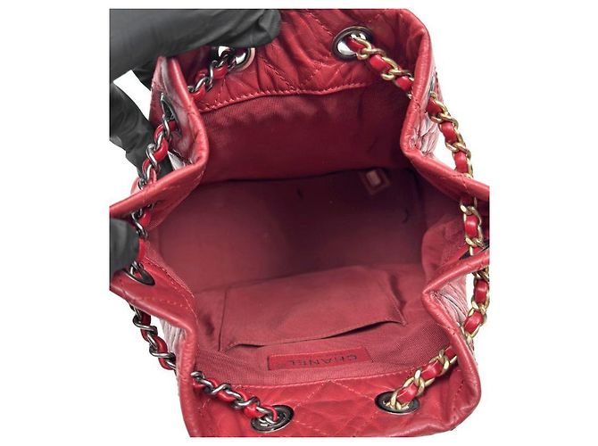 Chanel Roter Gabrielle Rucksack - Ansicht 5