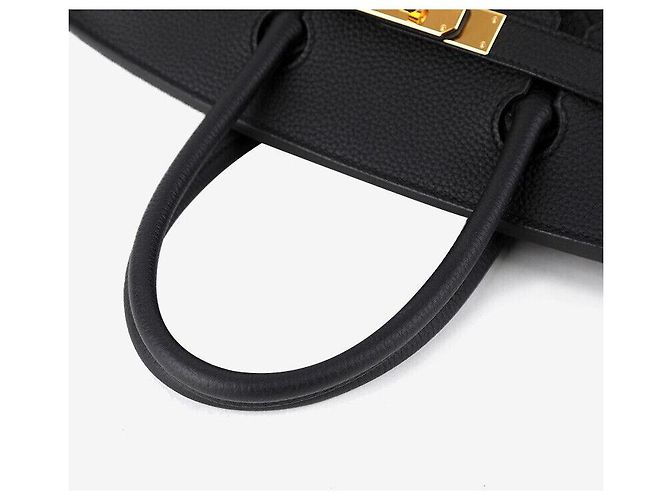 Hermès Borsa Birkin Togo Nera con Finiture Dorate Nero - vista 5