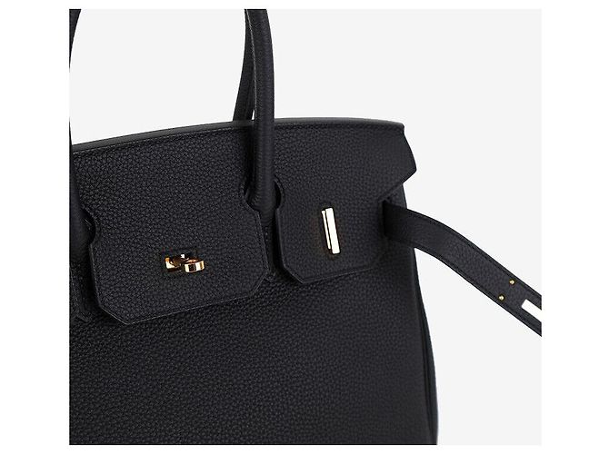 Hermès Borsa Birkin Togo Nera con Finiture Dorate Nero - vista 6