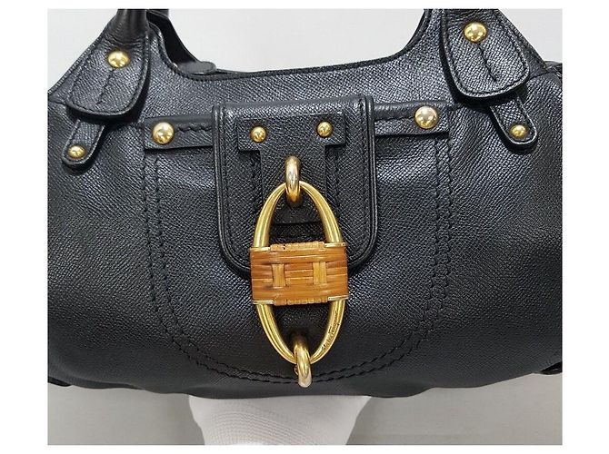 Salvatore Ferragamo Borsa a spalla in pelle nera Nero - vista 3