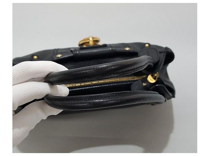 Salvatore Ferragamo Borsa a spalla in pelle nera Nero - vista 6