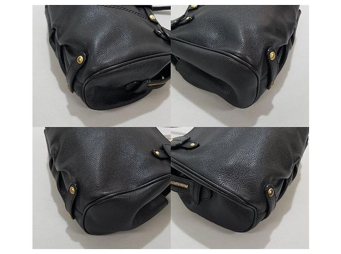 Salvatore Ferragamo Borsa a spalla in pelle nera Nero - vista 8