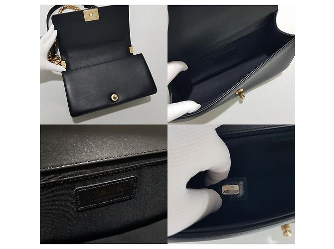 Chanel Borsa Boy Media Oro Metallico D'oro - vista 9