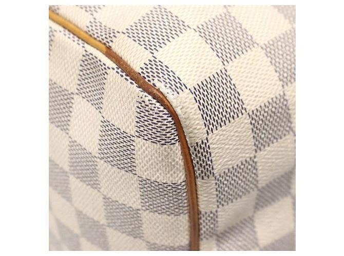 Louis Vuitton Bolso Tote Speedy en Lona Damier Azur Blanco - vista 7