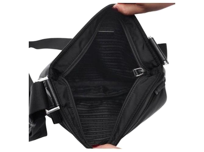 Prada Borsa a tracolla Pocono Nera Nero - vista 5