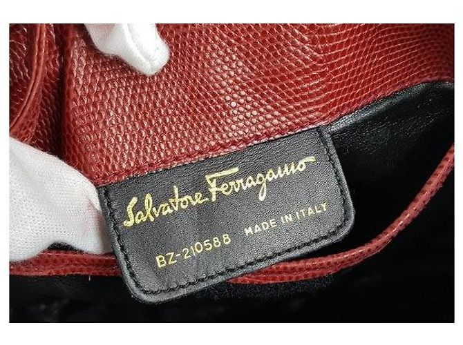 Borsa a tracolla Vara di Salvatore Ferragamo Rosso - vista 3