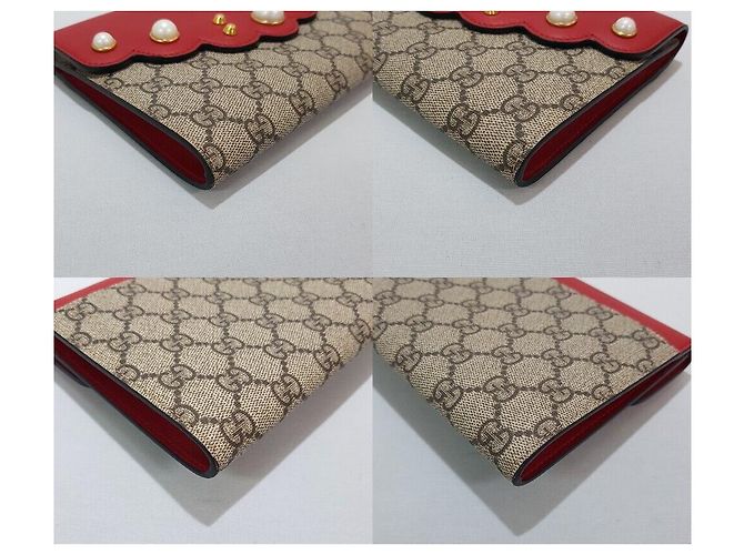 Gucci Borsa a mano in perle suprema Rosso - vista 6