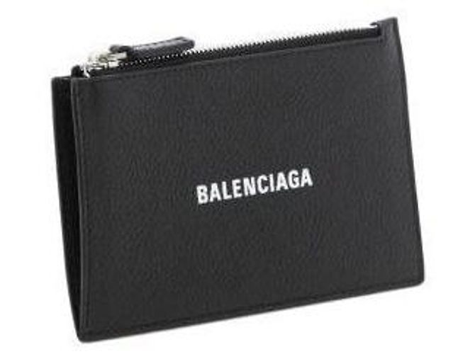Balenciaga Tarjetero con cremallera con logo Negro - vista 5