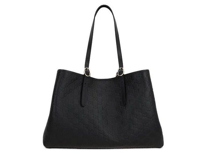 Gucci Große Tote-Tasche mit GG-Emblem AAFDV Schwarz - Ansicht 5