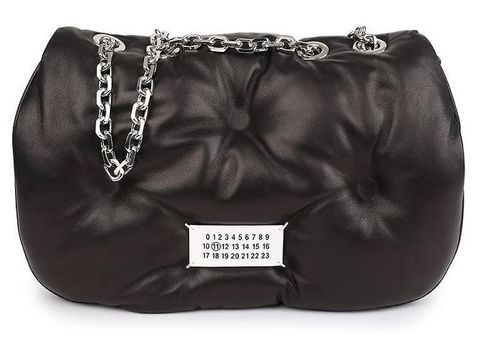Maison Martin Margiela Borsa a Spalla Glam Slam Flap per Donne Nero - vista 3
