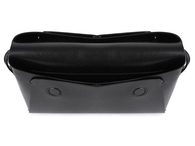 Jil Sander Piccola borsa a spalla piegata Nero - vista 7