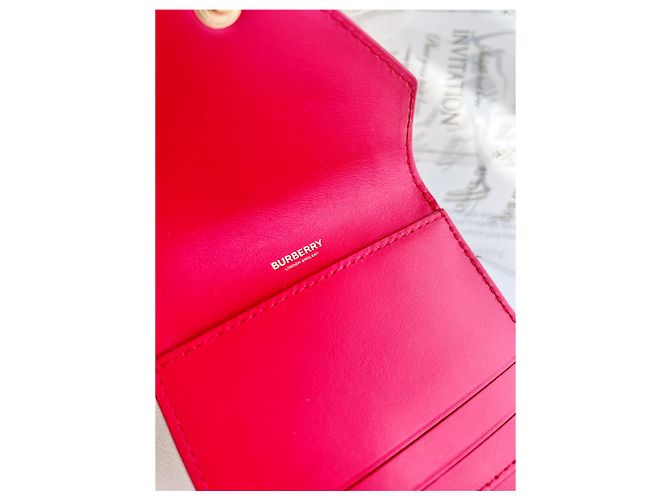 Burberry Lila Klapperbörse Rot - Ansicht 15