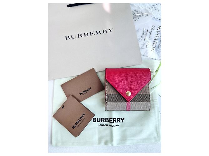 Burberry Lila Klapperbörse Rot - Ansicht 18