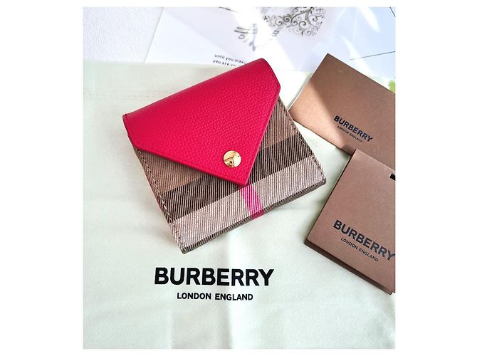 Burberry Lila Klapperbörse Rot - Ansicht 4