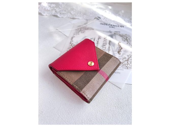 Burberry Lila Klapperbörse Rot - Ansicht 6