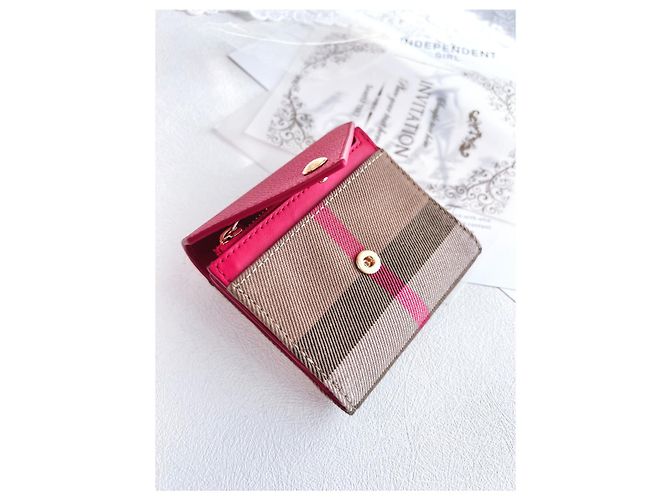 Burberry Lila Klapperbörse Rot - Ansicht 8