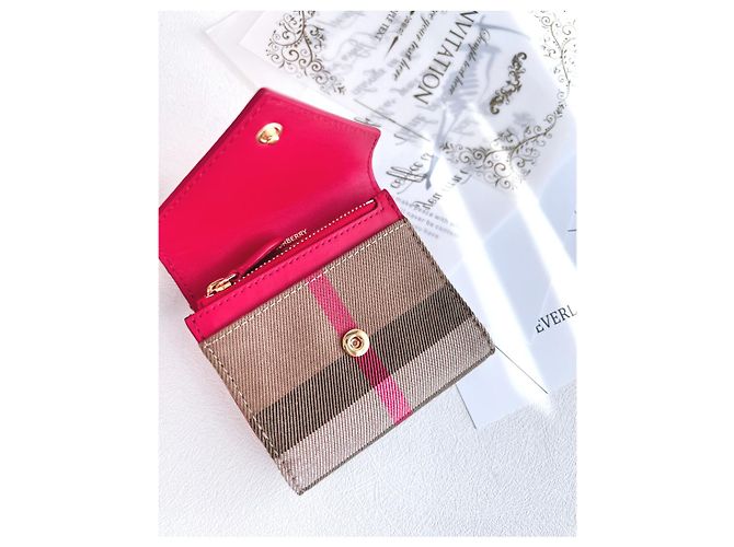 Burberry Lila Klapperbörse Rot - Ansicht 9