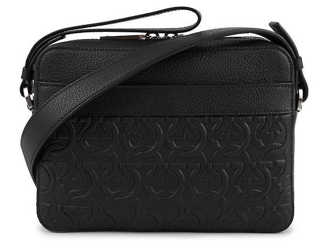 Salvatore Ferragamo Borsa a tracolla Gancini Nero - vista 3