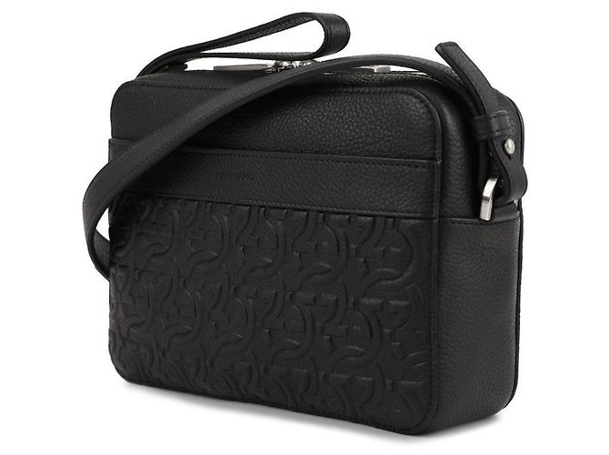 Salvatore Ferragamo Borsa a tracolla Gancini Nero - vista 4