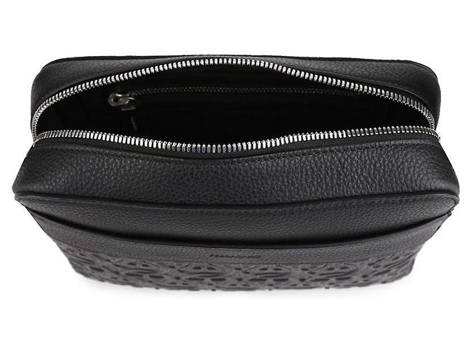 Salvatore Ferragamo Borsa a tracolla Gancini Nero - vista 7