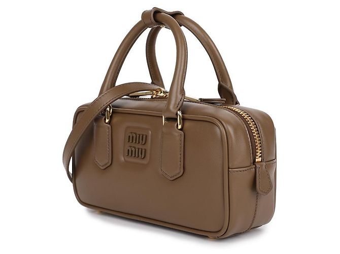 Miu Miu Tundra Leder Tragetasche - Ansicht 4